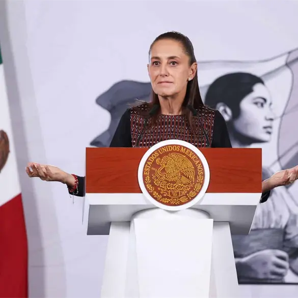 Sheinbaum niega que Andy L&oacute;pez Beltr&aacute;n est&eacute; involucrado en huachicol fiscal