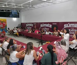 "Las mujeres juntas somos m&aacute;s poderosas": Beatriz Mojica llama a las mujeres de Guerrero a trabajar unidas 