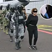 "A d&oacute;nde me vas a llevar": difunden video de la detenci&oacute;n de la pareja e hija del "T&iacute;o Lako"