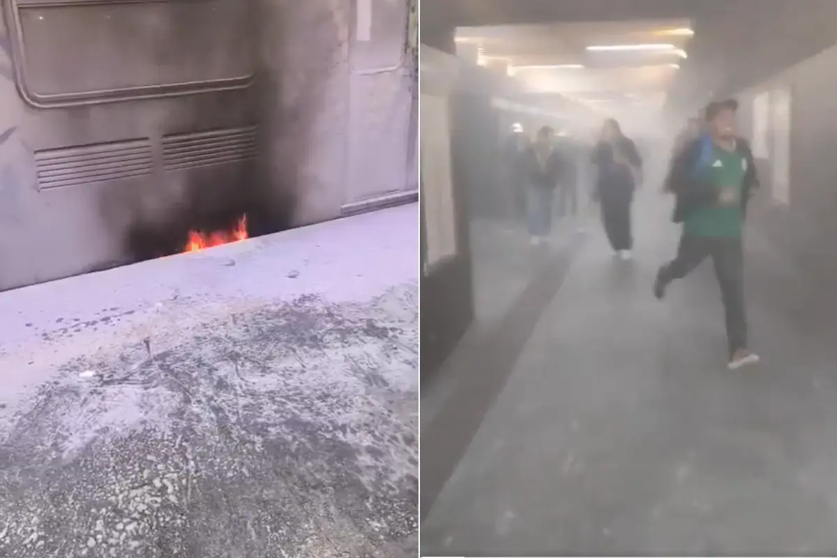  “Sálganse porque está explotando”: humo y fuego provocan desalojo en Metro Tasqueña 