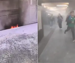 "S&aacute;lganse porque est&aacute; explotando": humo y fuego provocan desalojo en Metro Tasque&ntilde;a