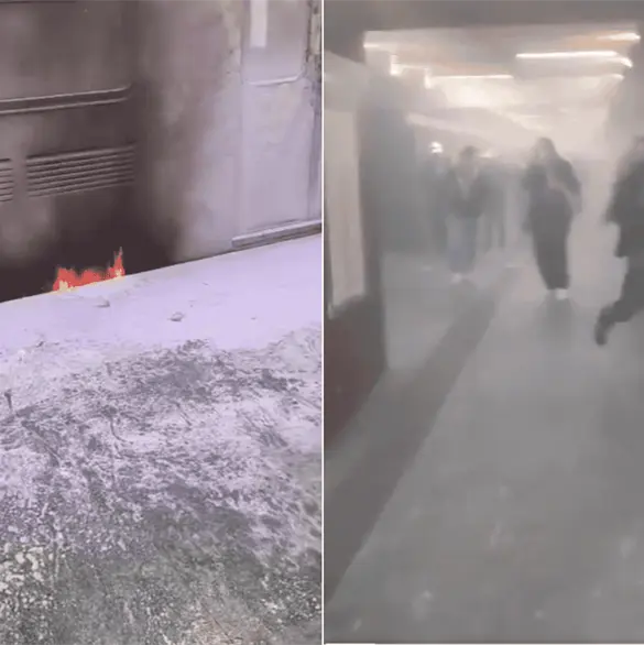 "S&aacute;lganse porque est&aacute; explotando": humo y fuego provocan desalojo en Metro Tasque&ntilde;a