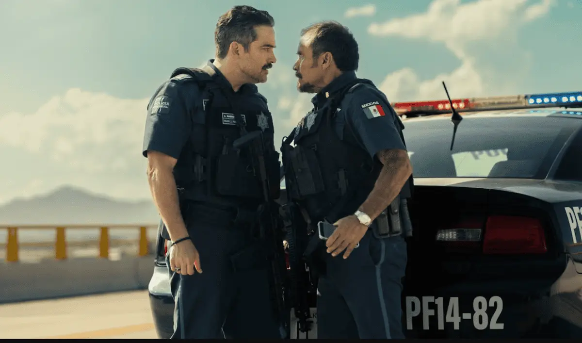 La producción toma como punto de partida la detención de Guzmán y los testimonios y crónicas relacionados con los agentes que participaron en ella. Netflix.