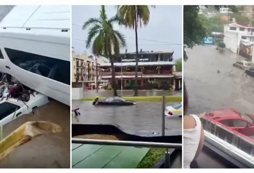 ¡Acapulco bajo el agua! Tormenta deja una mujer muerta, autos arrastrados e inundaciones ¡Acapulco bajo el agua! Tormenta deja una mujer muerta, autos arrastrados e inundaciones