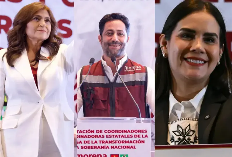 Ellos son los primeros coordinadores elegidos por Morena mediante su proceso interno y se perfilan para competir por las gubernaturas en los comicios de 2027.