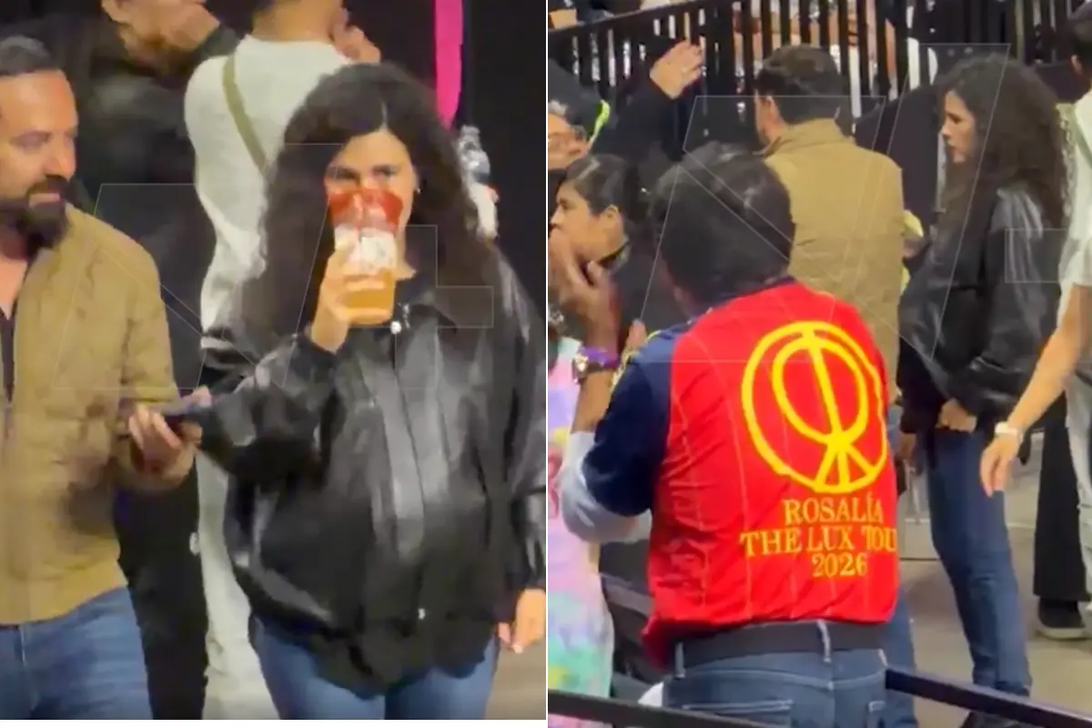 Captan a Luisa María Alcalde junto a Arturo Ávila en concierto de Rosalía 