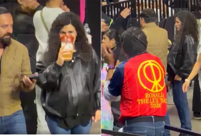 Captan a Luisa Mar&iacute;a Alcalde junto a Arturo &Aacute;vila en concierto de Rosal&iacute;a