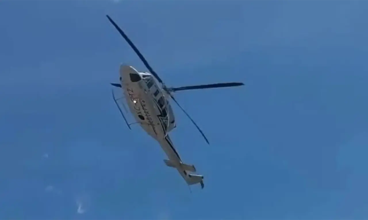  Helicóptero que trasladaba a Eduardo Ramírez realiza maniobra de emergencia | VIDEO 