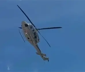 Helic&oacute;ptero que trasladaba a Eduardo Ram&iacute;rez, gobernador de Chiapas realiza maniobra de emergencia y casi toca tierra | VIDEO
