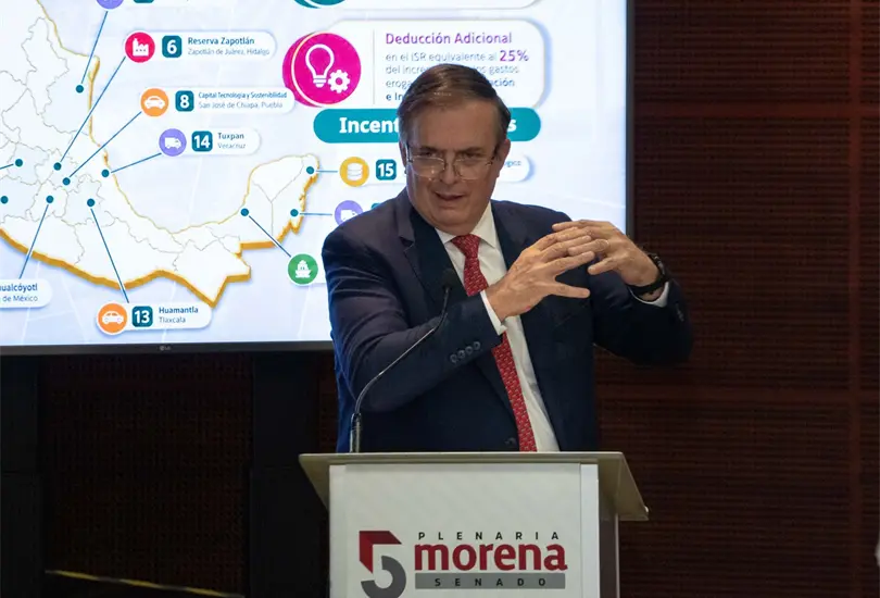 Ebrard niega que huachicol fiscal y caso Rocha Moya pongan en riesgo negociaciones del T-MEC Ebrard niega que huachicol fiscal y caso Rocha Moya pongan en riesgo negociaciones del T-MEC