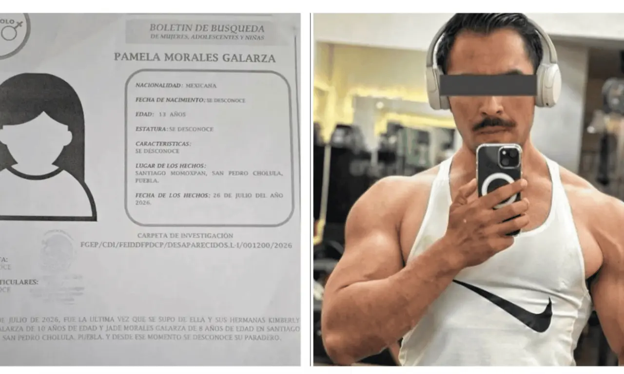  Buscan a las sobrinas desaparecidas del fisicoculturista acusado de asesinar a su familia en Cholula 