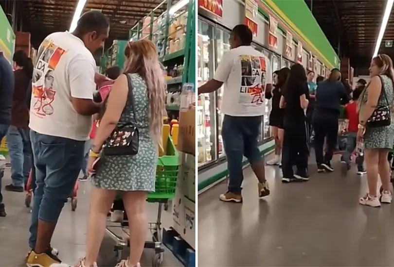 Pareja prueba helado en Bodega Aurrer&aacute;