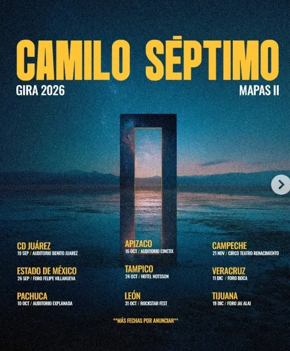 Gira de Camilo Séptimo Instagram