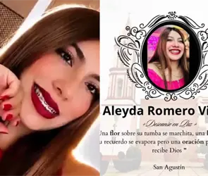 Le dan el &uacute;ltimo adi&oacute;s a Aleyda Romero, joven asesinada junto a la familia de Jonathan Mel&eacute;ndez de Camilo S&eacute;ptimo 