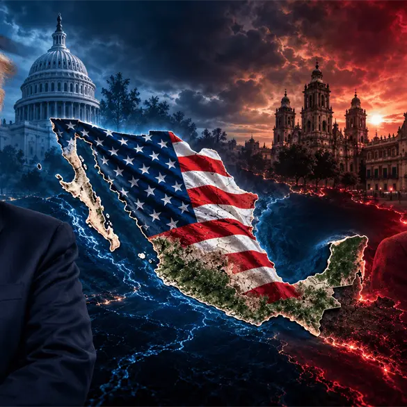 "No somos colonia": Sheinbaum reacciona al mapa de Trump que cubre a México con bandera de EE.UU, "No somos colonia": Sheinbaum reacciona al mapa de Trump que cubre a México con bandera de EE.UU,