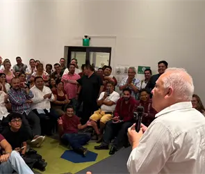 &iquest;Qui&eacute;nes acompa&ntilde;aron a Rafael Mar&iacute;n Mollinedo en su reuni&oacute;n con fundadores de Morena?