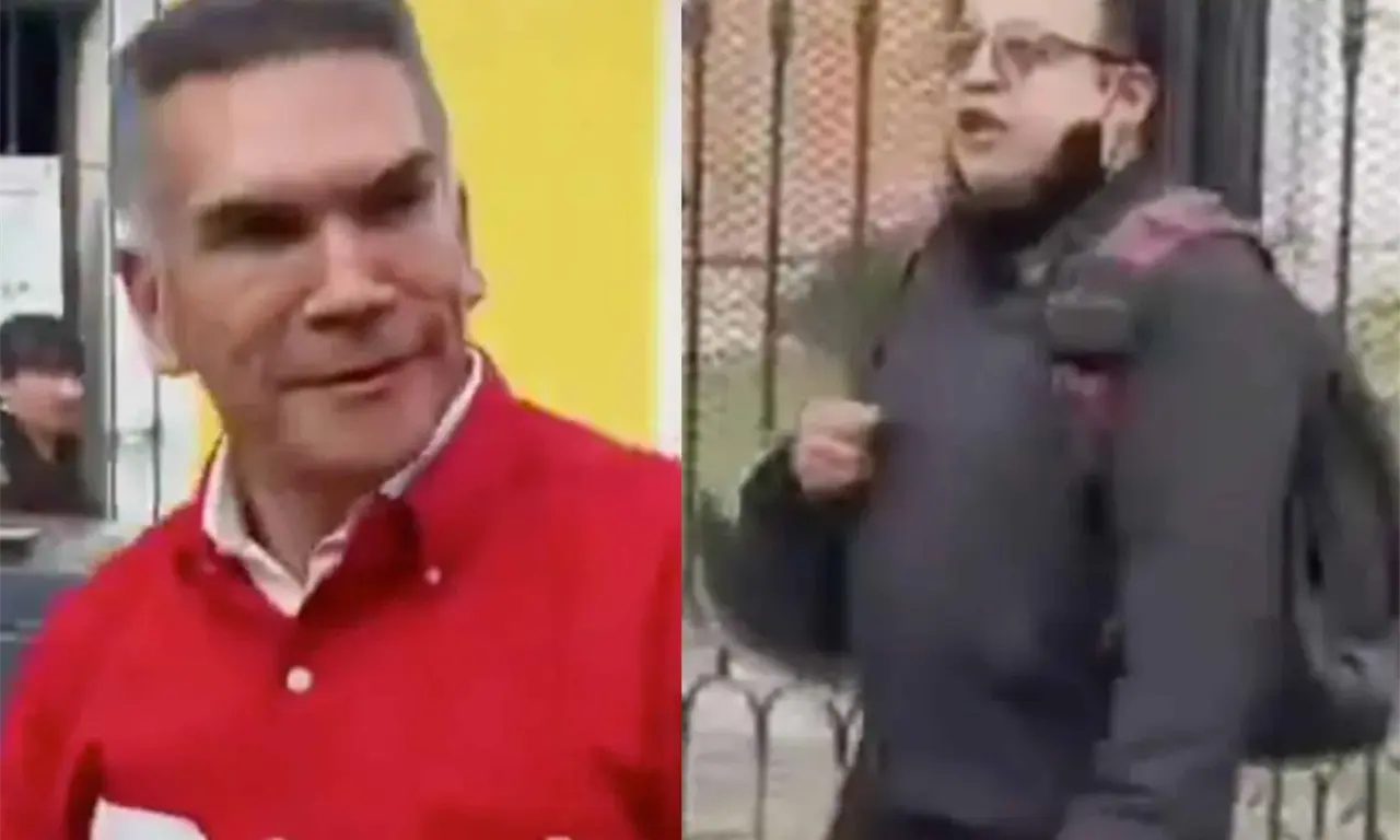  Así fue el incómodo momento que vivió “Alito” Moreno cuando un ciudadano lo confrontó durante su visita a Tlaxcala. 