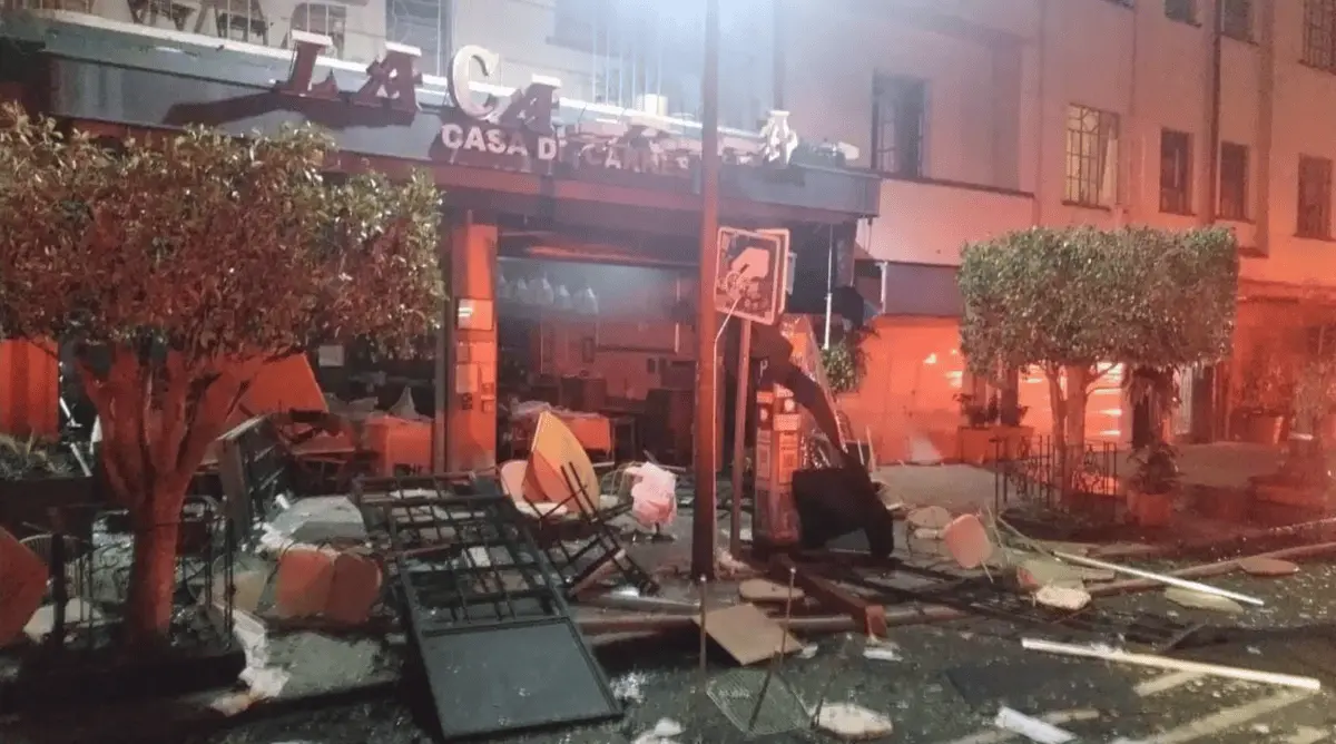 La explosión ocurrió en el restaurante La Cabrera, en la colonia Roma Norte. Especial