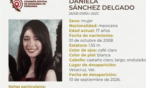 Daniela Sánchez fue a la universidad y desapareció en el puerto de Veracruz; piden ayuda para localizarla Daniela Sánchez fue a la universidad y desapareció en el puerto de Veracruz; piden ayuda para localizarla