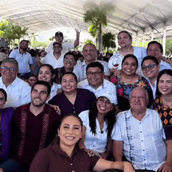 Rafael Marín Mollinedo acompaña a Claudia Sheinbaum durante informe en Quintana Roo Rafael Marín Mollinedo acompaña a Claudia Sheinbaum durante informe en Quintana Roo