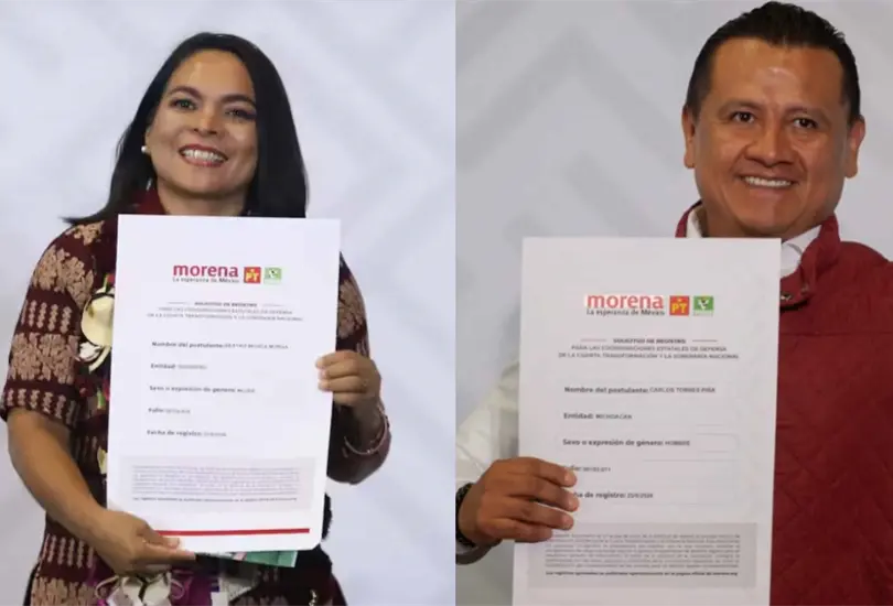 Beatriz Mojica y Carlos Torres Pi&ntilde;a ser&aacute;n los perfiles de Morena rumbo a 2027; conoce qui&eacute;nes son y cu&aacute;l ha sido su trayectoria pol&iacute;tica.
