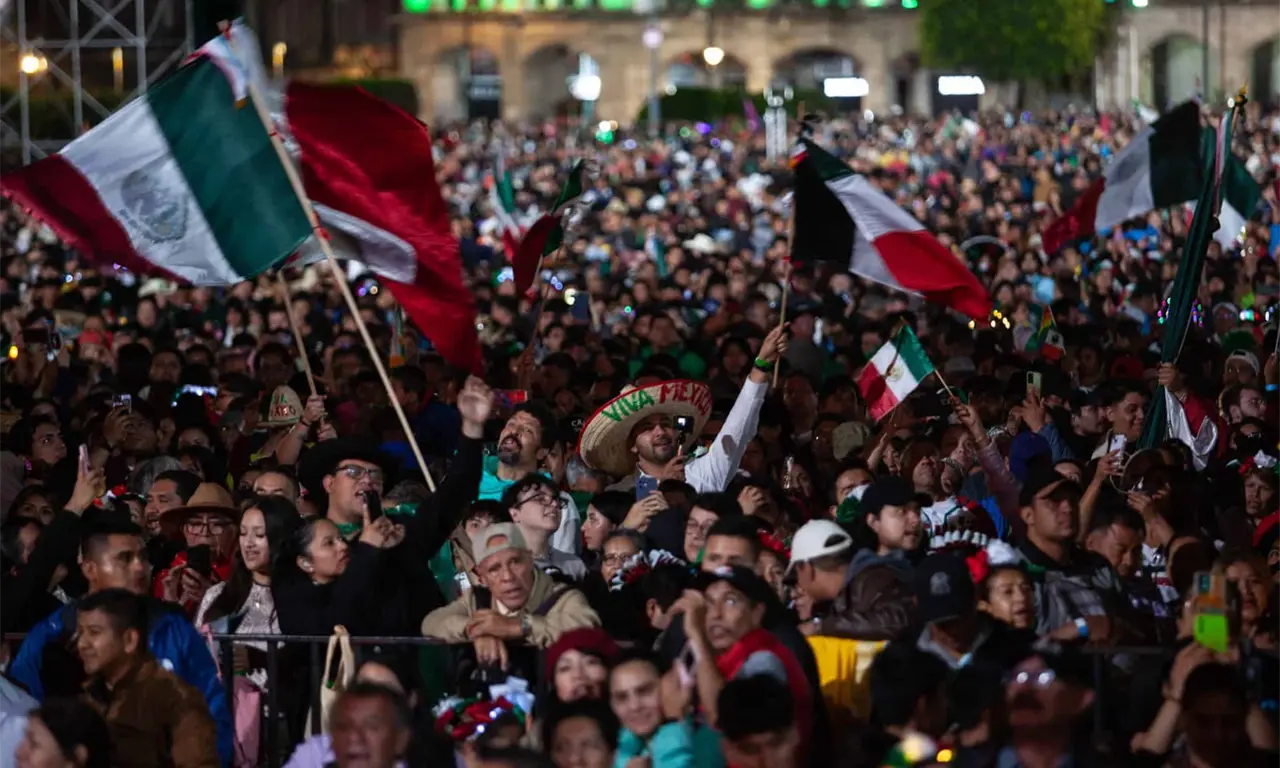  La ceremonia del Grito de Independencia está programada para las 23:00 horas. 