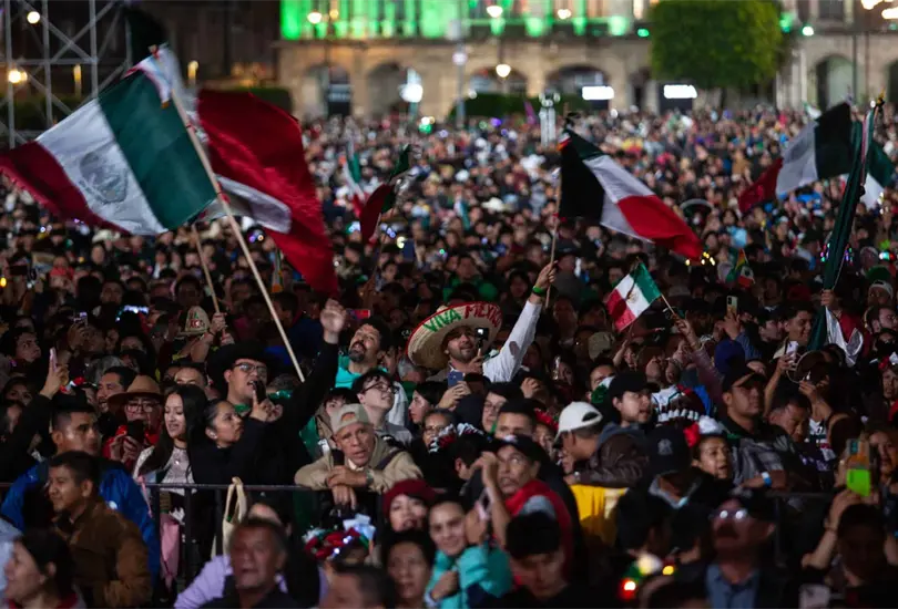 La ceremonia del Grito de Independencia está programada para las 23:00 horas. La ceremonia del Grito de Independencia está programada para las 23:00 horas.