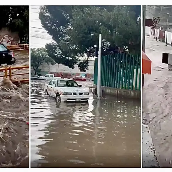 Lluvias en Ecatepec: corrientes arrastran veh&iacute;culos y dejan avenidas bajo el agua | VIDEOS