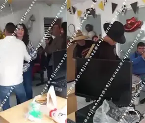 Con m&uacute;sica norte&ntilde;a, exhiben fiesta de funcionarios en oficinas de La Magdalena Contreras