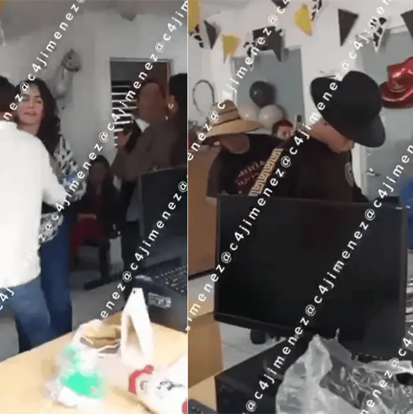 Con música norteña, exhiben fiesta de funcionarios en oficinas de La Magdalena Contreras Con música norteña, exhiben fiesta de funcionarios en oficinas de La Magdalena Contreras