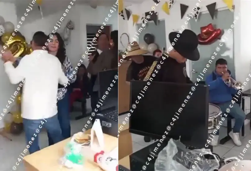 Con música norteña, exhiben fiesta de funcionarios en oficinas de La Magdalena Contreras Con música norteña, exhiben fiesta de funcionarios en oficinas de La Magdalena Contreras