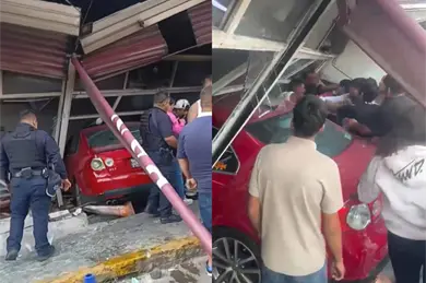 VIDEO: Auto termina dentro de una panadería en Naucalpan tras perder el control; vecinos golpean al conductor VIDEO: Auto termina dentro de una panadería en Naucalpan tras perder el control; vecinos golpean al conductor