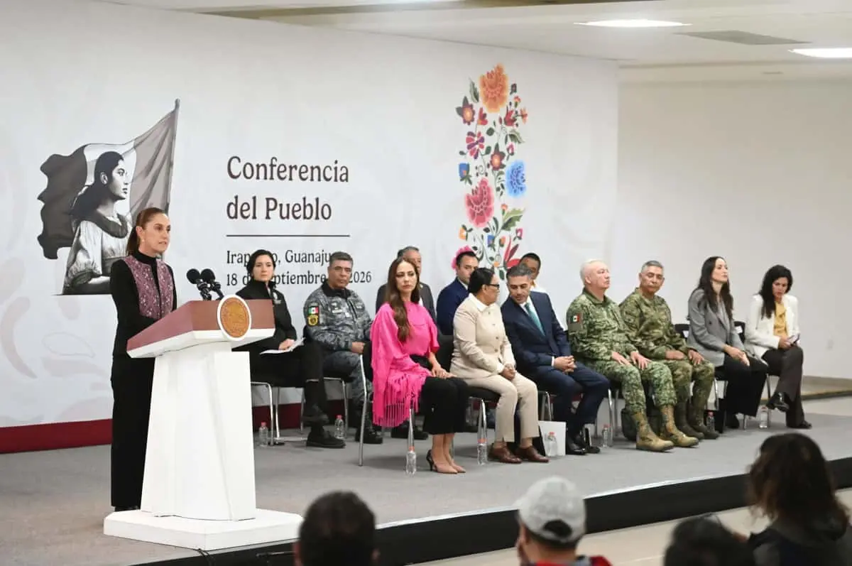 Sheinbaum destacó la coordinación en Guanajuato. Presidencia.