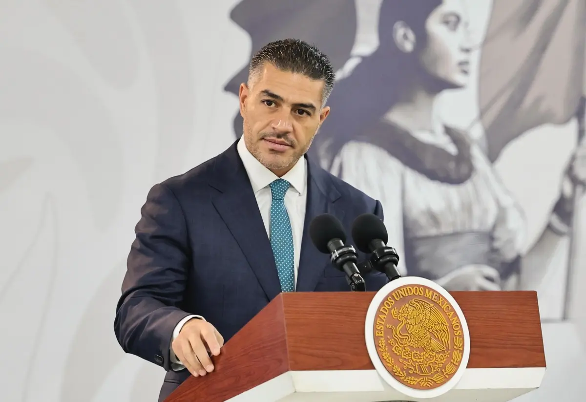 Omar García Harfuch dio el reporte de seguridad. Presidencia.