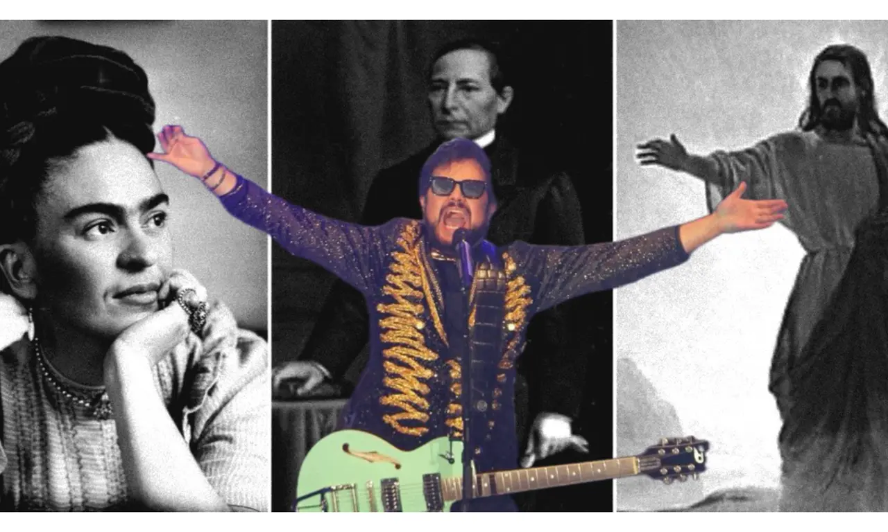  Aleks Syntek se compara con Jesucristo, Frida Kahlo y Benito Juárez durante un live: “Estoy loco” 