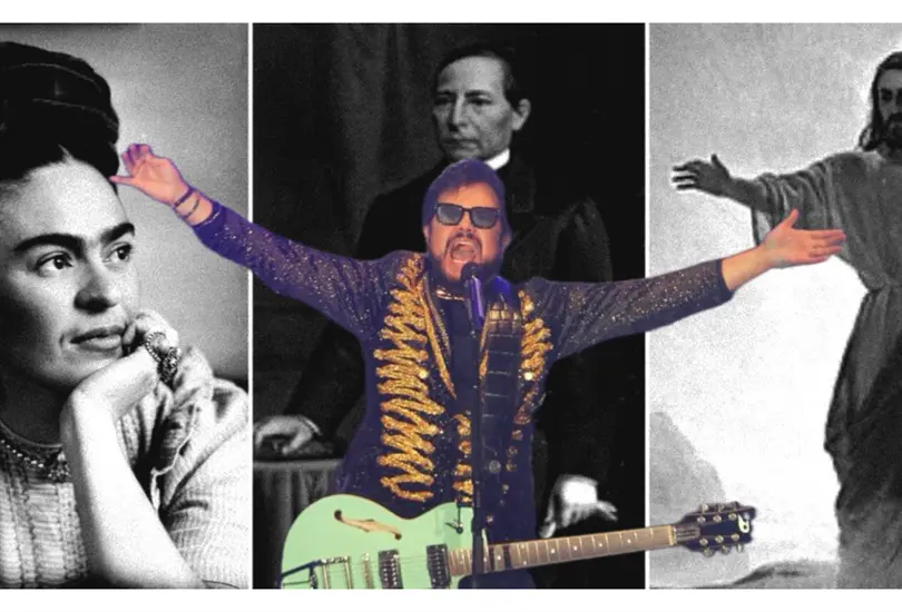 Aleks Syntek se compara con Jesucristo, Frida Kahlo y Benito Ju&aacute;rez durante un live: "Estoy loco"
