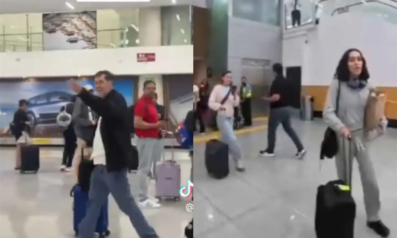  Una de las jóvenes cuestionó a Fernández Noroña por la reforma judicial de 2024. 