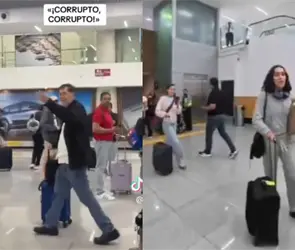 Fern&aacute;ndez Noro&ntilde;a llama "fascista" a familia de joven que lo increp&oacute; en el AICM