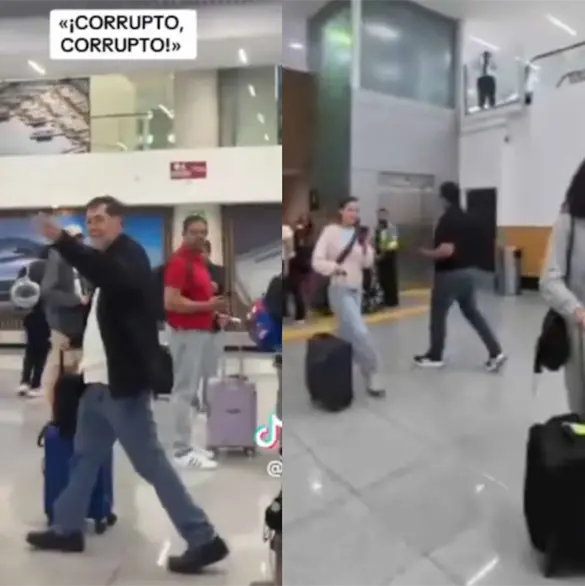 Fern&aacute;ndez Noro&ntilde;a llama "fascista" a familia de joven que lo increp&oacute; en el AICM