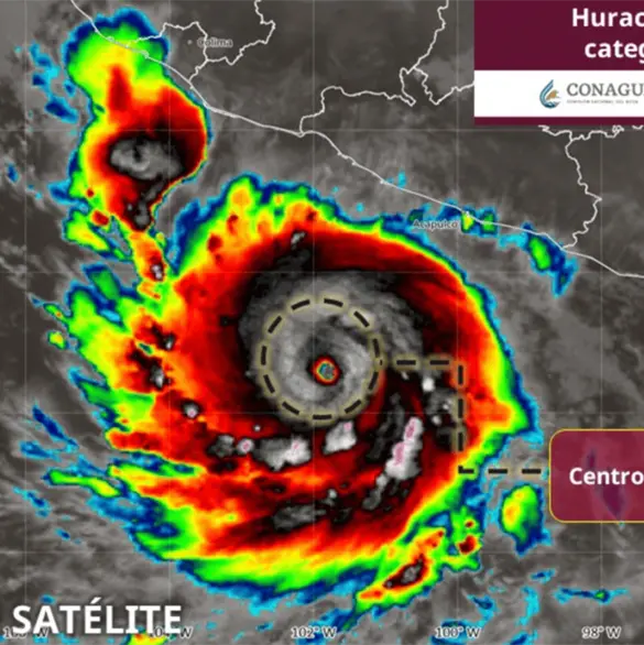 Hurac&aacute;n Polo alcanza la categor&iacute;a 5, la m&aacute;xima en la escala, y pone bajo alerta a cinco estados