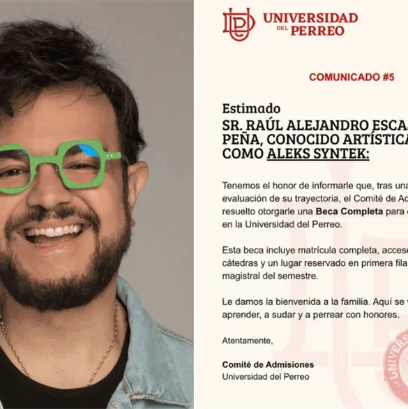 Wisin otorga beca completa a Aleks Syntek para estudiar en la Universidad del Perreo