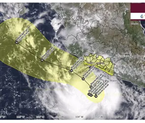 Hurac&aacute;n Polo se intensifica a categor&iacute;a 2: Sheinbaum alerta por lluvias y fuerte oleaje en el Pac&iacute;fico
