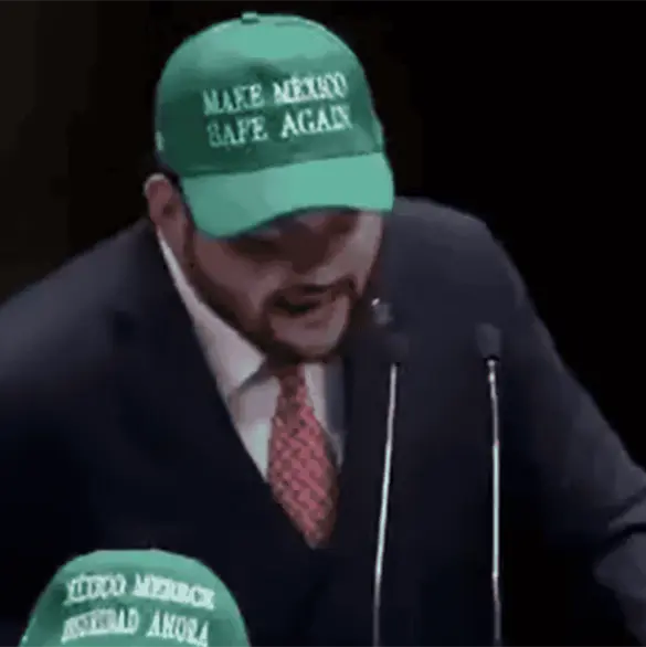 Con gorra pro Trump, diputado priista estalla contra Morena: "morenarcos" Con gorra pro Trump, diputado priista estalla contra Morena: "morenarcos"