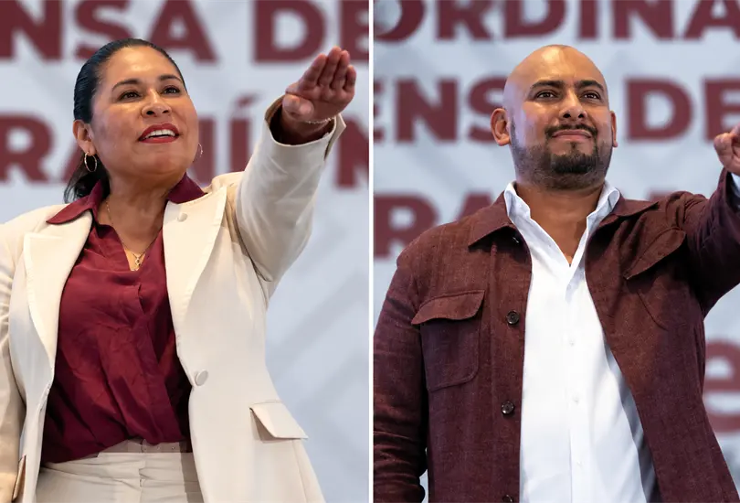Ana Lilia Rivera y El&iacute; C&eacute;sar Cervantes, nuevos coordinadores de Morena rumbo a 2027