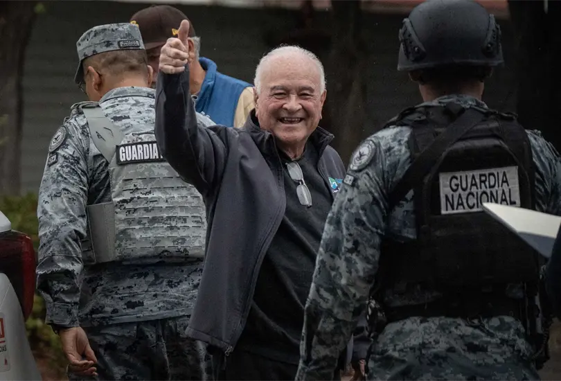 Ernesto Ruffo rompe el silencio tras salir del Altiplano y llegar a su casa en Ensenada Ernesto Ruffo rompe el silencio tras salir del Altiplano y llegar a su casa en Ensenada