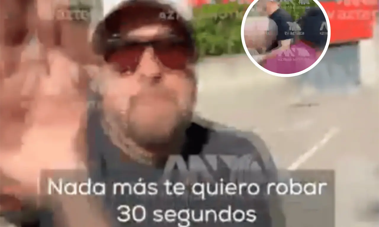  Amílcar Olán enfrenta a reportero de TV Azteca en Suiza. 