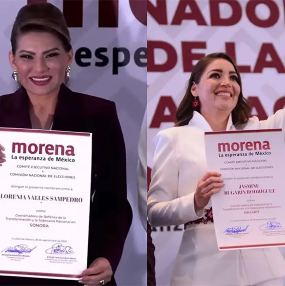 Morena destapa a sus perfiles para Nayarit y Sonora: ¿quiénes son Jasmine Bugarín y Lorenia Valles?