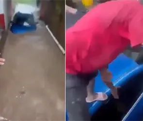 Salten del auto: Madre e hija quedan atrapadas y corriente las arrastra por Puerto Vallarta Salten del auto: Madre e hija quedan atrapadas y corriente las arrastra por Puerto Vallarta