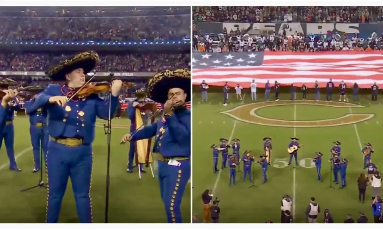  Mariachi mexicano hace historia en la NFL al interpretar el himno de EE.UU. 