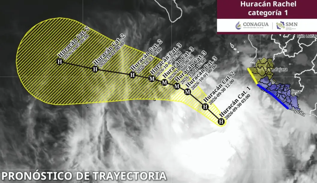 Huracán Rachel provoca lluvias intensas en México: ¿qué estados serán afectados? Conagua.